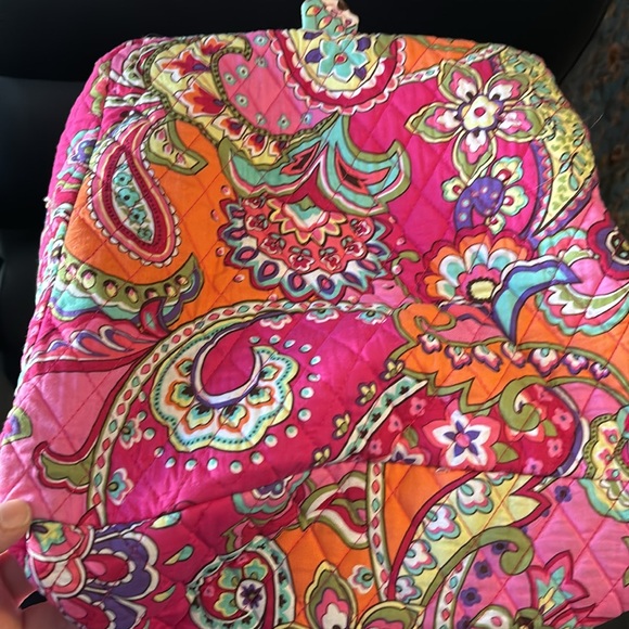 Vera Bradley Pink Swirl Large Tote - Picture 6 of 11